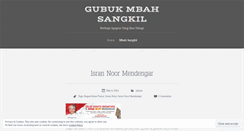 Desktop Screenshot of mbahsangkil.wordpress.com