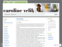 Tablet Screenshot of carolinevelik.wordpress.com