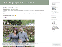 Tablet Screenshot of photographybysarah.wordpress.com