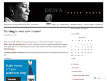 Tablet Screenshot of dewaproject.wordpress.com