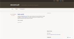 Desktop Screenshot of demetrius8.wordpress.com