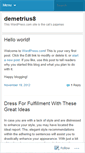 Mobile Screenshot of demetrius8.wordpress.com