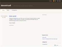 Tablet Screenshot of demetrius8.wordpress.com