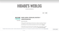 Desktop Screenshot of hidabe.wordpress.com