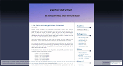 Desktop Screenshot of kanzleiundrecht.wordpress.com