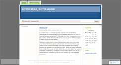 Desktop Screenshot of gottareadgottablog.wordpress.com