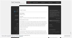 Desktop Screenshot of faithparenting.wordpress.com
