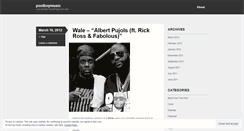 Desktop Screenshot of poolboymusic.wordpress.com