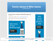 Tablet Screenshot of familygamesbiblegames.wordpress.com