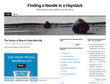 Tablet Screenshot of findinganeedleinahaystack.wordpress.com