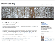 Tablet Screenshot of draw3cards.wordpress.com
