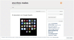 Desktop Screenshot of escritosreales.wordpress.com