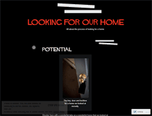 Tablet Screenshot of lookingforourhome.wordpress.com