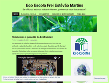 Tablet Screenshot of ecoescola.wordpress.com
