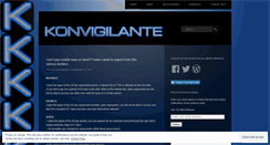 Desktop Screenshot of konvigilante.wordpress.com