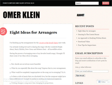 Tablet Screenshot of omerklein.wordpress.com