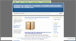 Desktop Screenshot of gardenlogcabinuk.wordpress.com