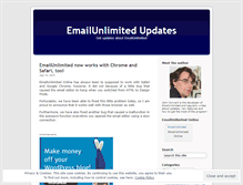 Tablet Screenshot of emailunlimited.wordpress.com