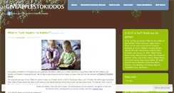 Desktop Screenshot of giveapplestokiddos.wordpress.com