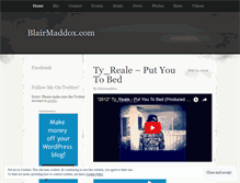 Tablet Screenshot of blairmaddox.wordpress.com