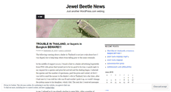 Desktop Screenshot of jewelbeetlenews.wordpress.com