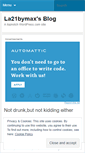 Mobile Screenshot of la21bymax.wordpress.com