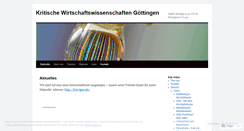 Desktop Screenshot of kritischeoekonomie.wordpress.com