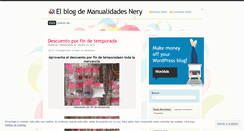 Desktop Screenshot of manualidadesnery.wordpress.com