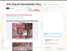 Tablet Screenshot of manualidadesnery.wordpress.com