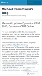 Mobile Screenshot of michaelramatowski.wordpress.com