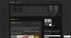 Desktop Screenshot of adeation.wordpress.com