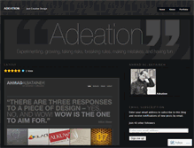 Tablet Screenshot of adeation.wordpress.com