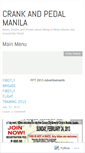 Mobile Screenshot of crankandpedal.wordpress.com
