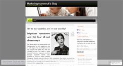 Desktop Screenshot of marketingmummyuk.wordpress.com