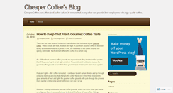 Desktop Screenshot of cheapercoffee.wordpress.com