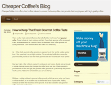 Tablet Screenshot of cheapercoffee.wordpress.com