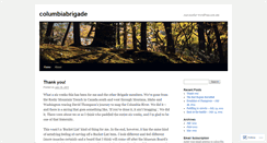 Desktop Screenshot of columbiabrigade.wordpress.com