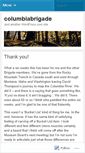 Mobile Screenshot of columbiabrigade.wordpress.com
