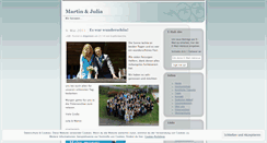 Desktop Screenshot of martinundjulia.wordpress.com