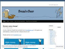 Tablet Screenshot of breadnbeer.wordpress.com