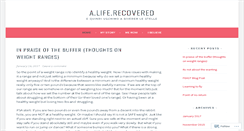 Desktop Screenshot of aliferecovered.wordpress.com