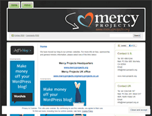 Tablet Screenshot of mercyprojectsblog.wordpress.com