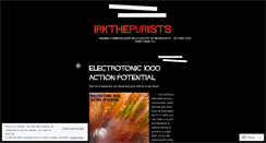Desktop Screenshot of irkthepurists.wordpress.com