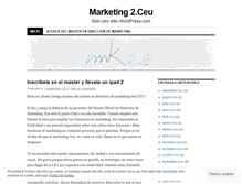 Tablet Screenshot of marketing2puntoceu.wordpress.com