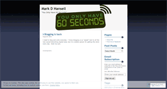 Desktop Screenshot of markdhansell.wordpress.com
