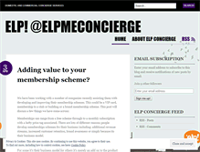 Tablet Screenshot of elpmeconcierge.wordpress.com