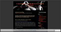 Desktop Screenshot of londonsubmissive.wordpress.com