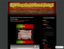 Tablet Screenshot of campanhaantitouradaportugal.wordpress.com