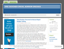 Tablet Screenshot of dresshire.wordpress.com