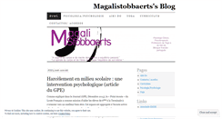 Desktop Screenshot of magalistobbaerts.wordpress.com